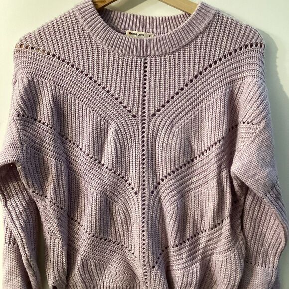 Marine layer Olivia Lavender Heather Cashmere Blend Sweater - Picture 6 of 14